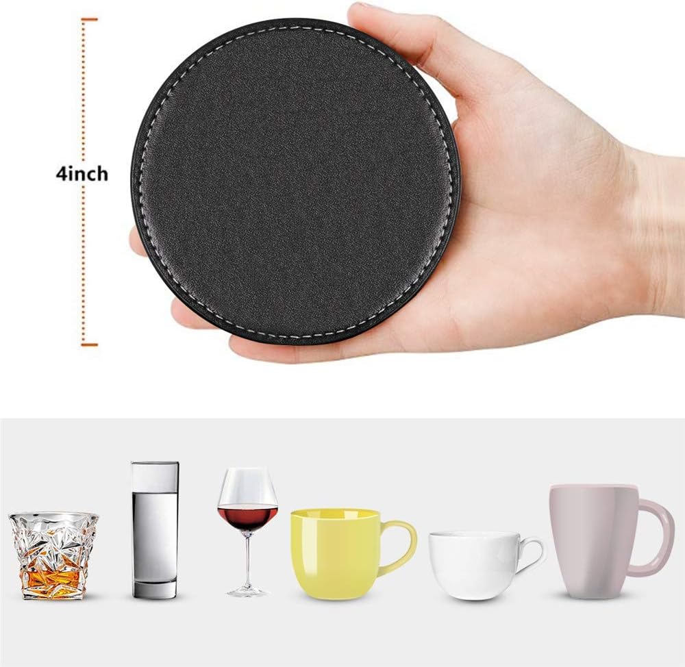 Holder / Coasters for Drinks / Black / Set of 6