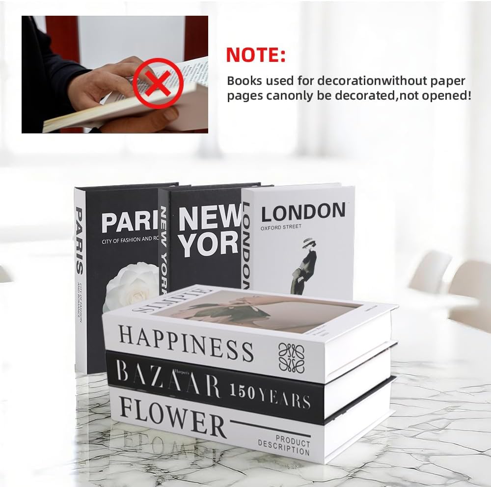 Fashion Faux Book Modern Decor Books / 27*17*4cm-a / Set of 6