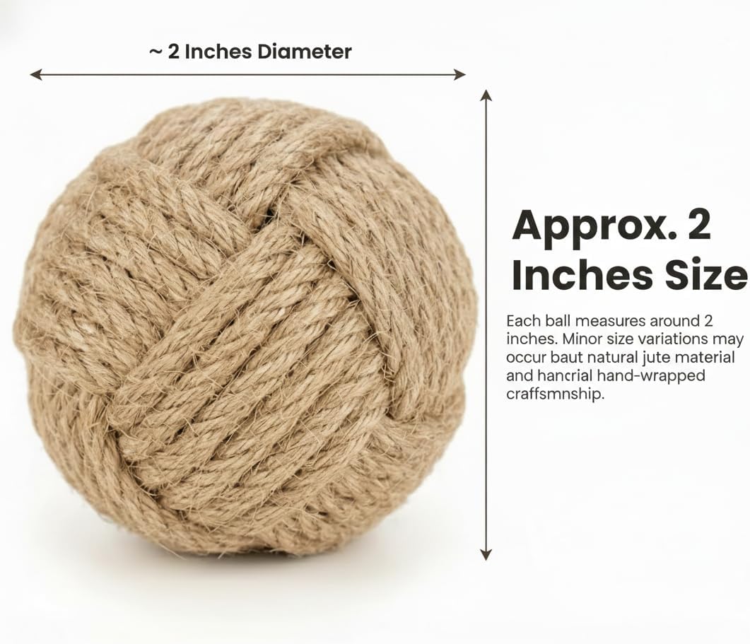 Weeding Décor / Jute & Cotton / Set of 8