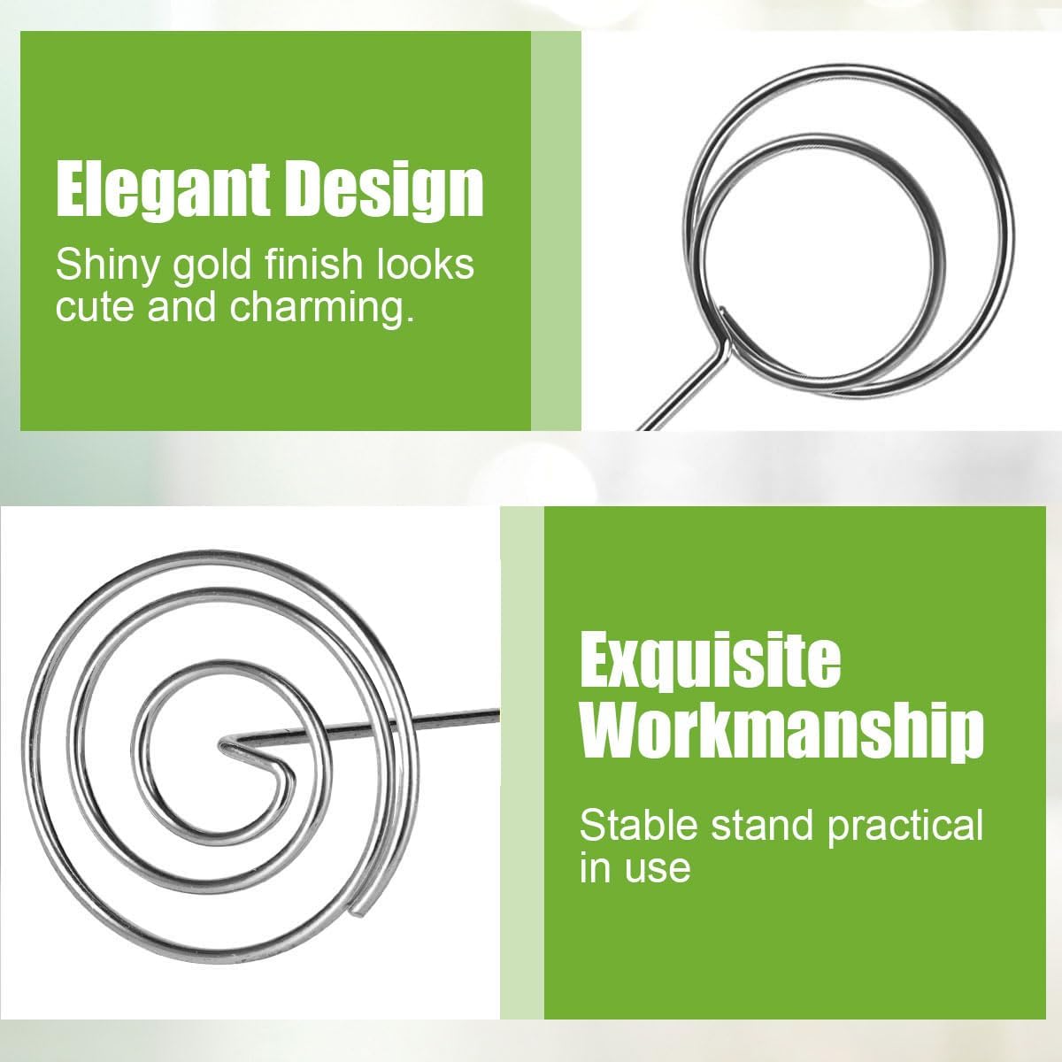 24 Pack 8.75 inch Table Number Holders, Simple Table Sign Stand Place Card Holder, Delicate Table Name Card Holder