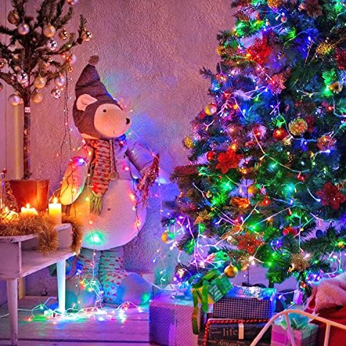 JMEXSUSS Connectable 91.5ft 250 LED Multicolor Christmas Lights Indoor