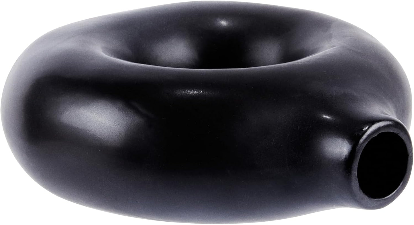 Fresh Or Artificial Flowers / Black / Donut