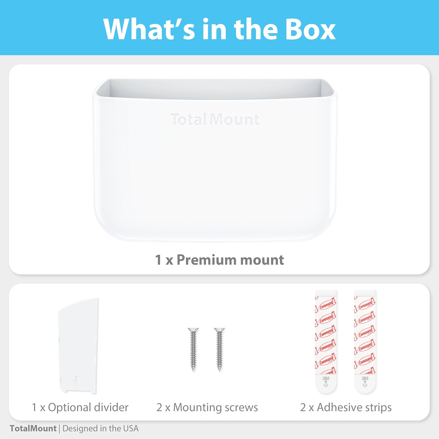 Hole-Free Remote Holder / Standard White