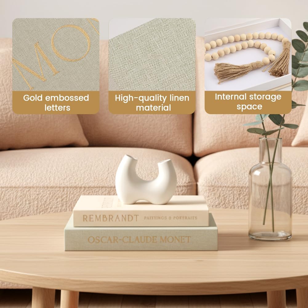 Decorative Faux Book Storage Boxes / Set of 2