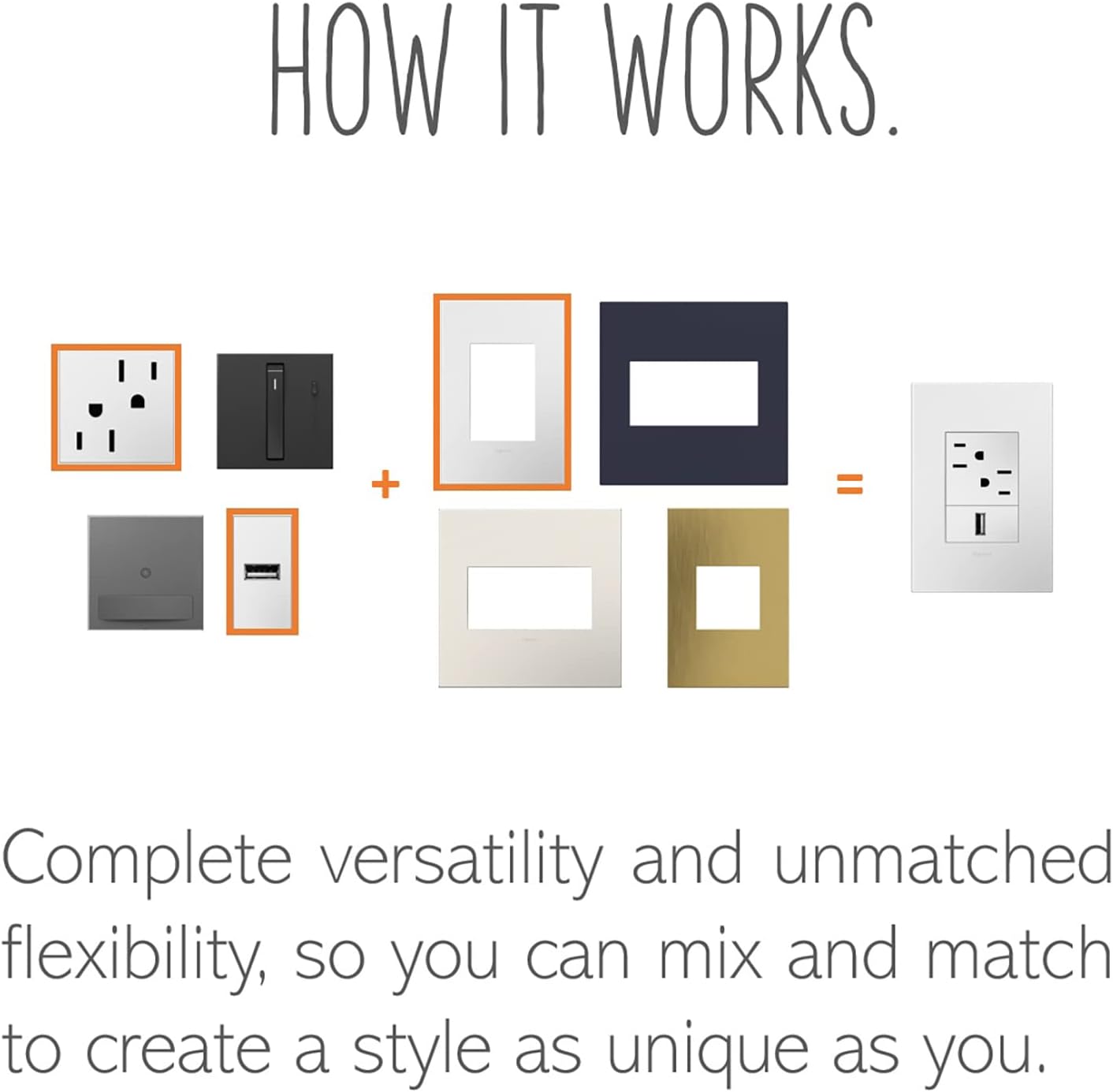 Legrand adorne Bronze 1-Gang Wall Plate, 6-Pack, AWP1G2BR6-6PK