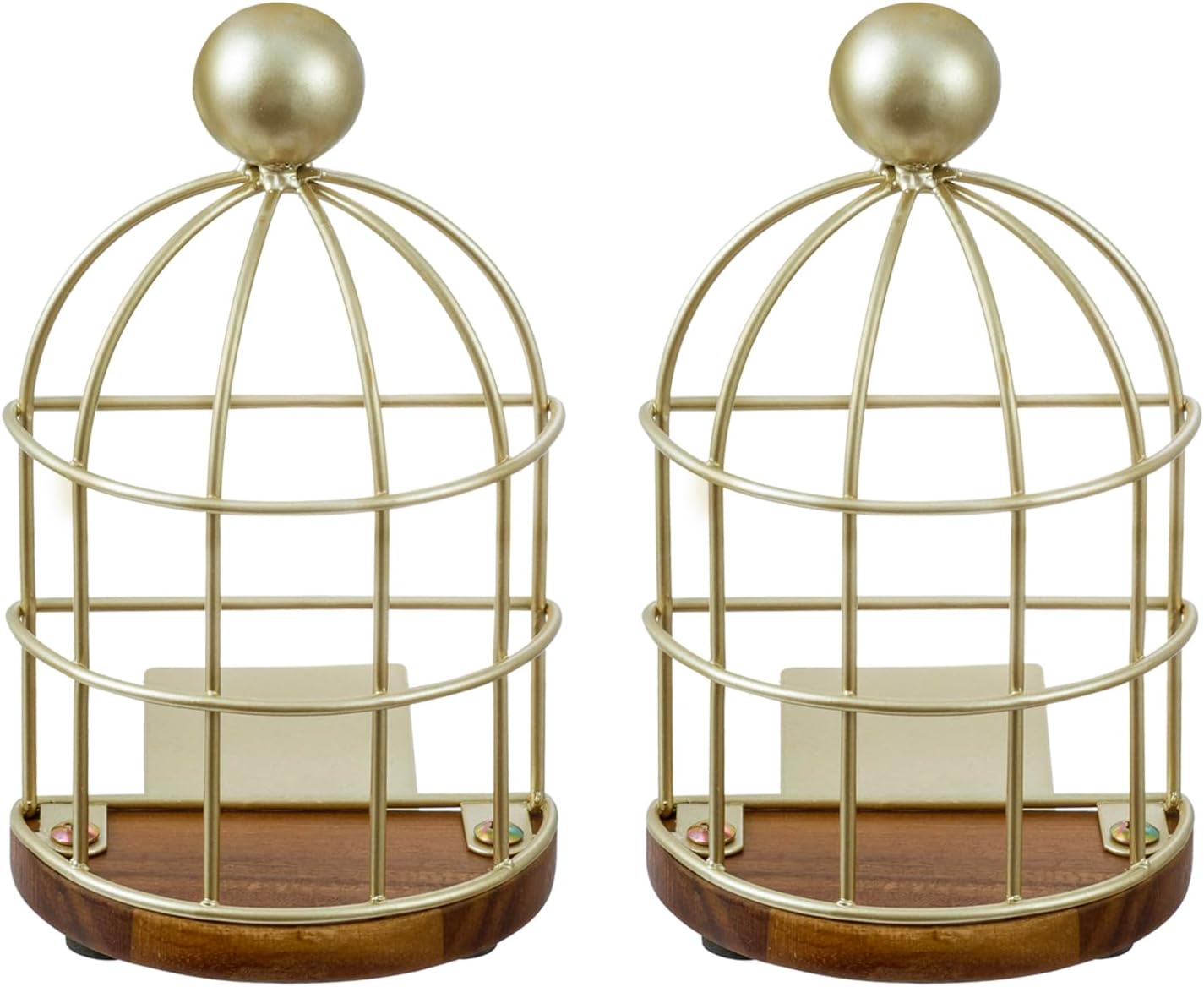Vintage Brass Bookends / Gold
