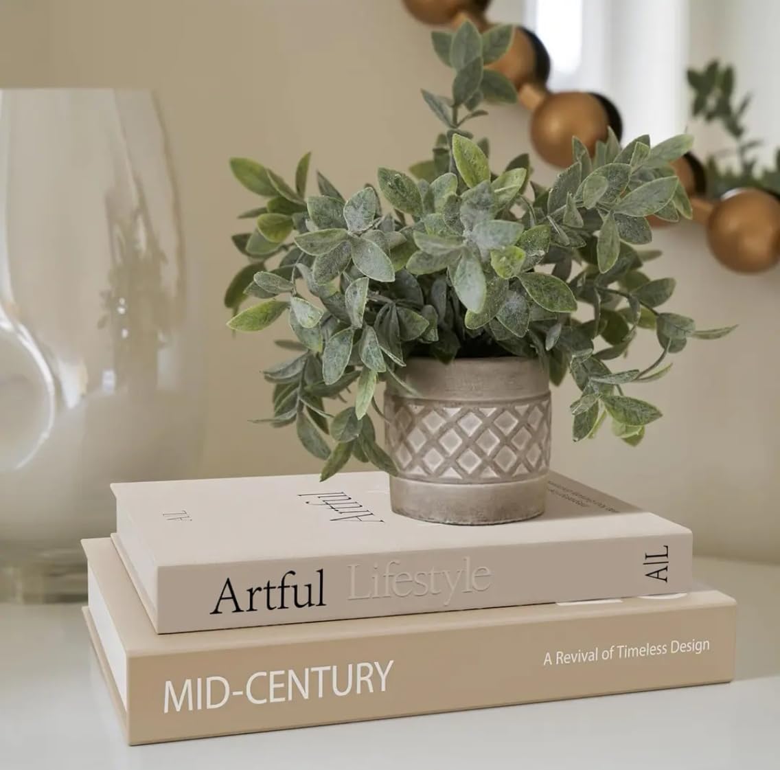 Modern Minimalist Faux Book / E4 / Set of 2