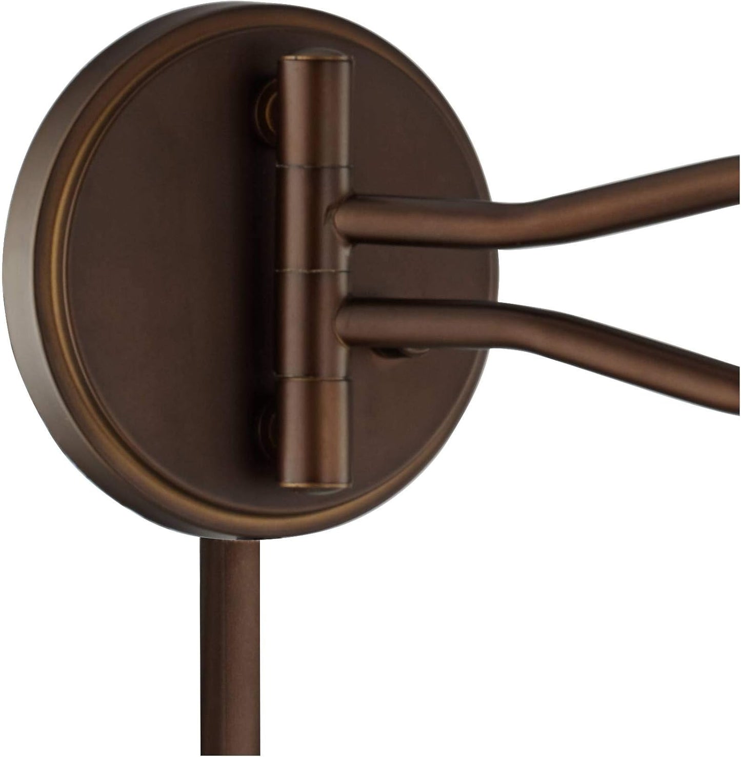 Samuel 14" High Mica Shade Plug-In Swing Arm Rustic Wall Lamp Light Fixture | Mission Industrial Bronze Natural Blonde