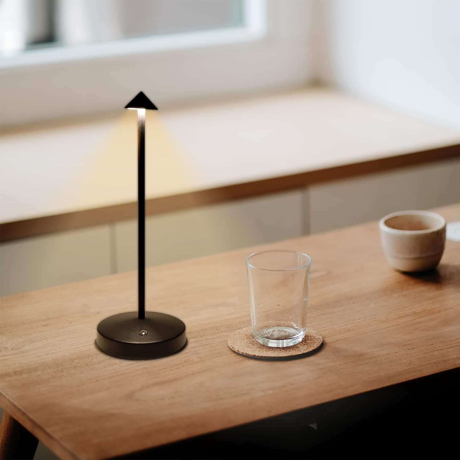 Rechargeable Cordless Table Lamp,3000mAh Battery Operated Table lamp,Portable LED Touch 2 Levels Brightness Dimmable