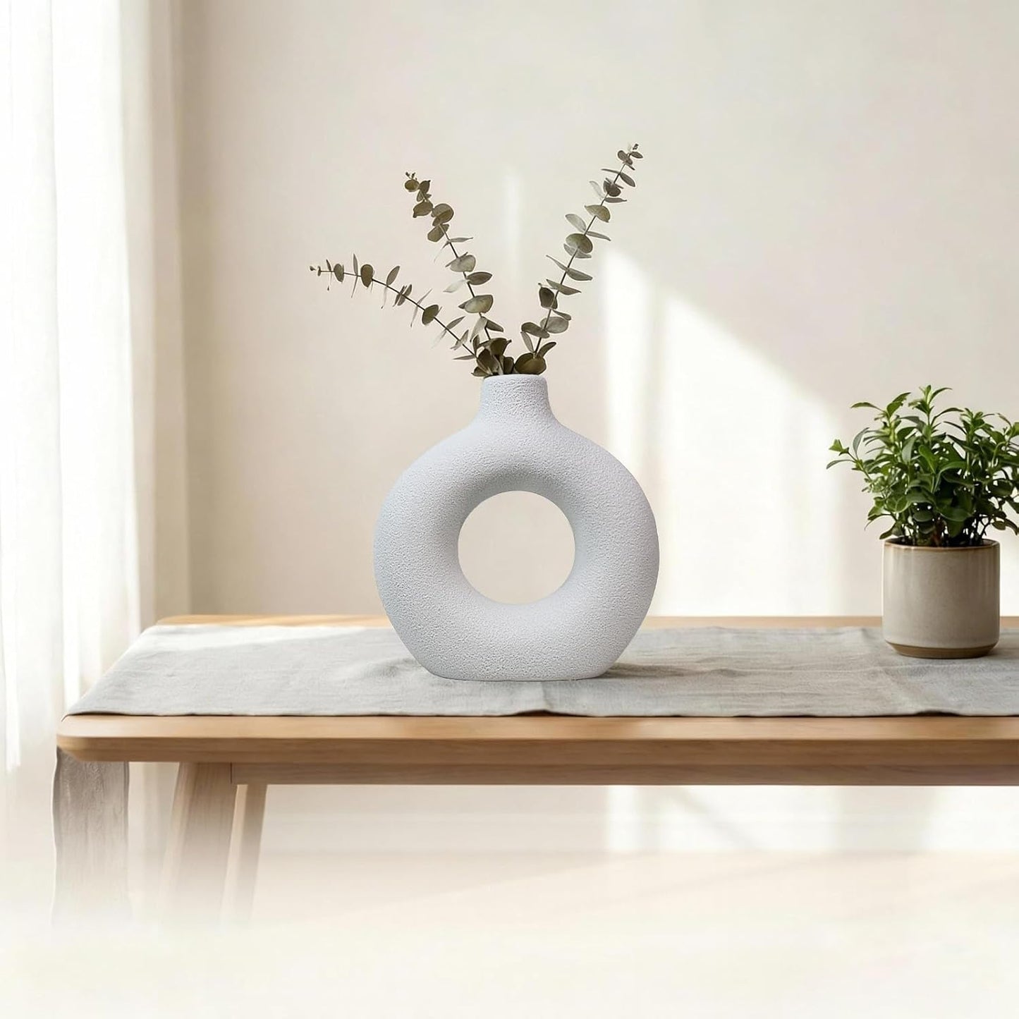 Modern Farmhouse Decorative Vase / Green D / 7 Inch