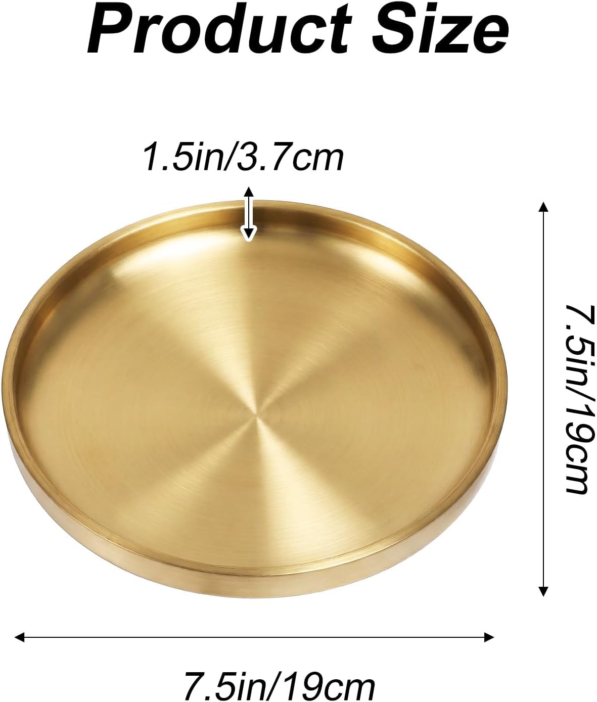 Key Bowl for Entryway Table / Gold / Set of 2