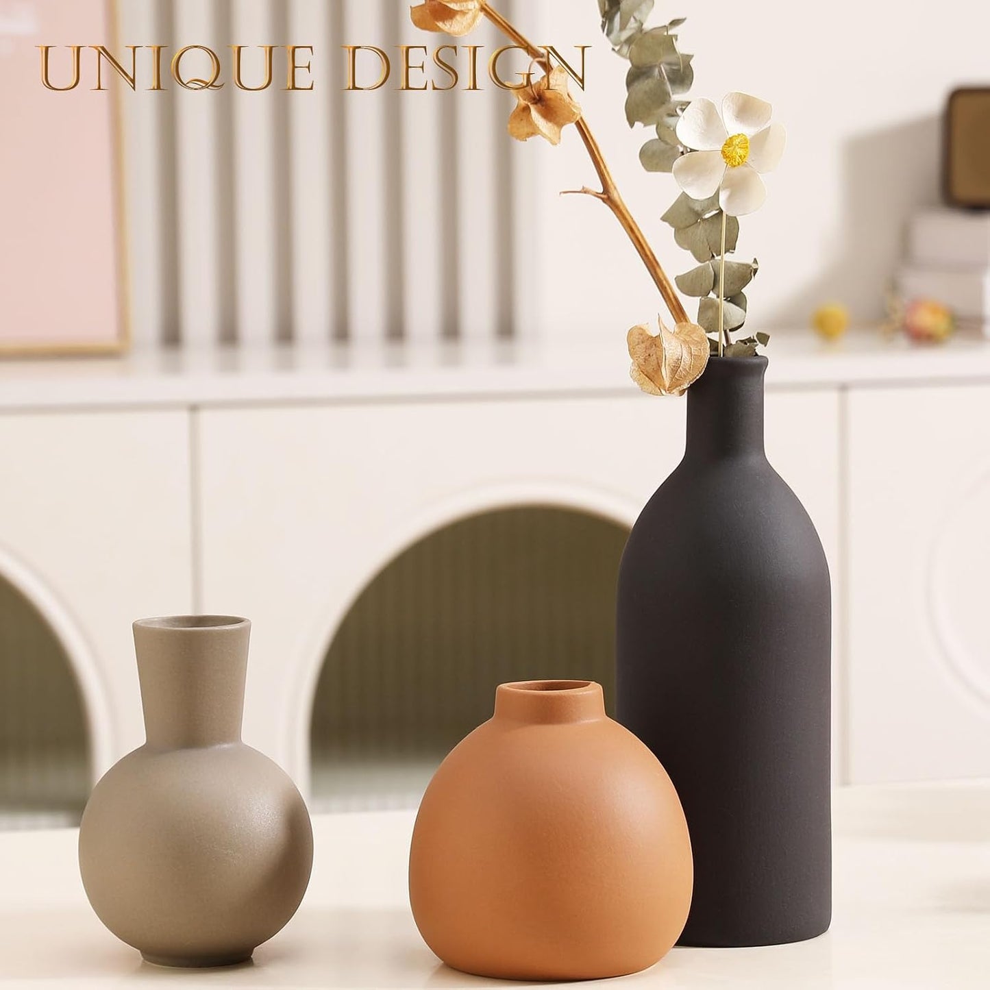 Ceramic Vase / Handcrafted Ceramic Vases / Set C / Set of 3