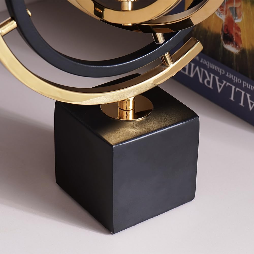 Rectangle Stand & Gold / Art Deco / Black