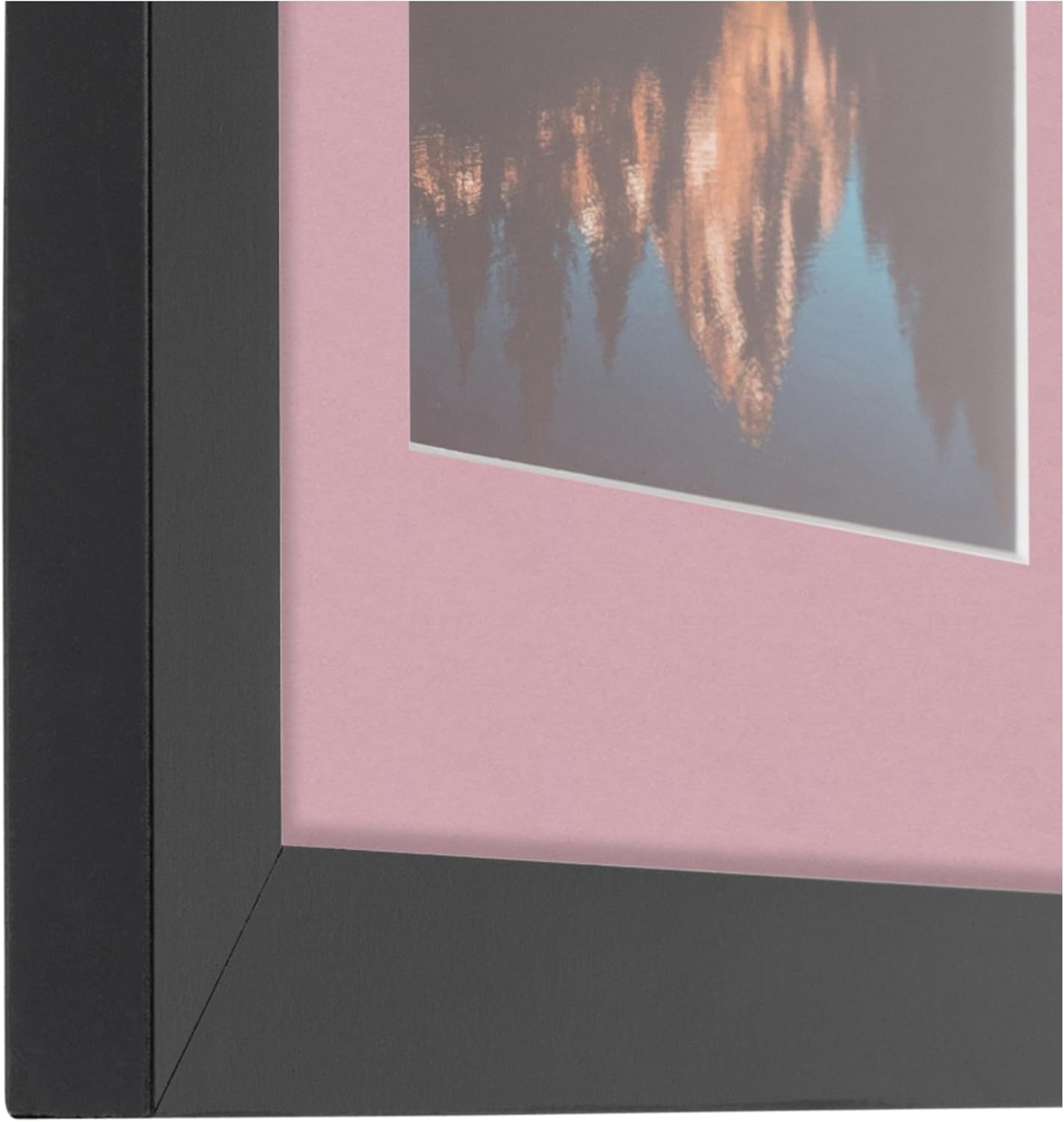 ArtToFrames Collage Picture Frame 3 Opening 3-8x12 Photo Frame | Made in USA | Black Frame Seashell and Black Mats