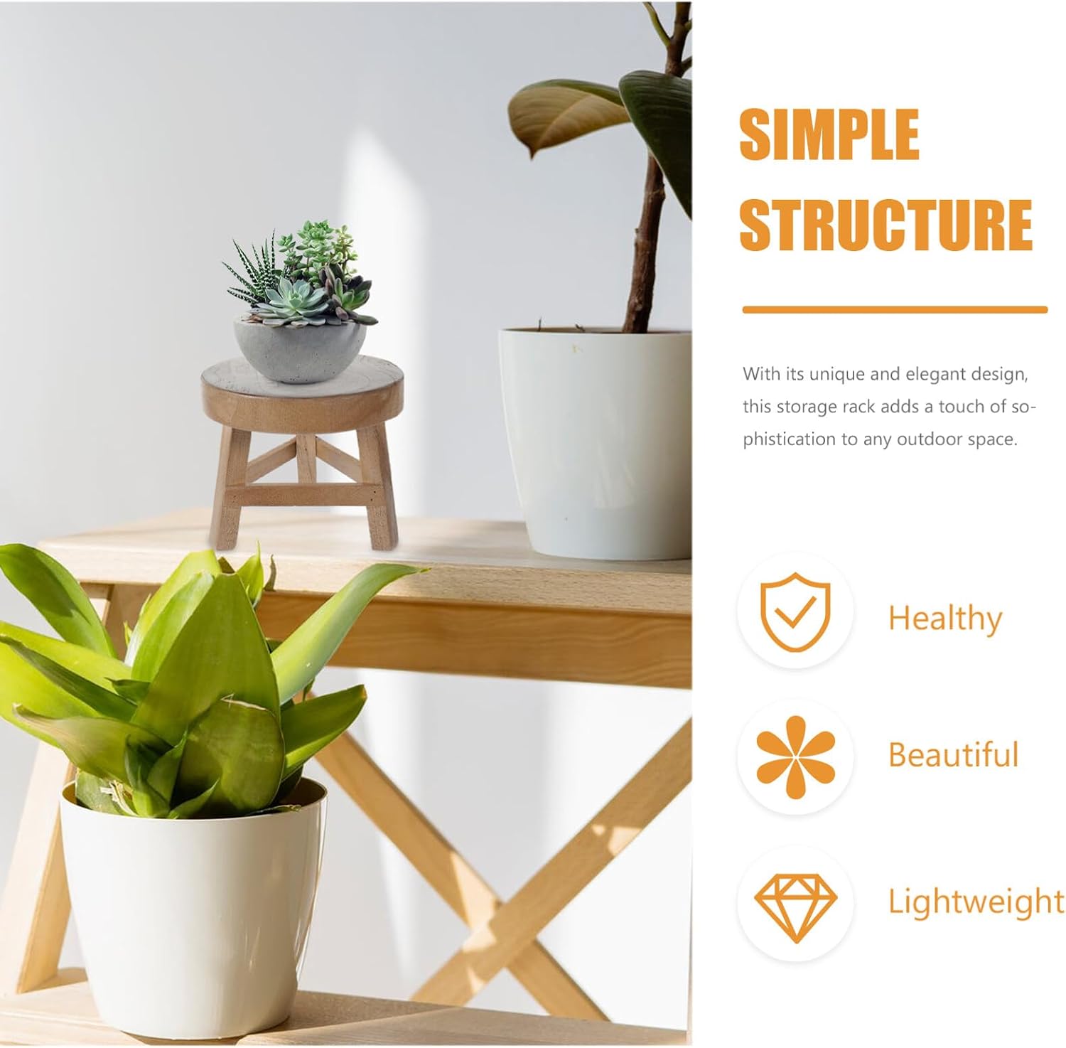Mini Wooden Stool Display Stand