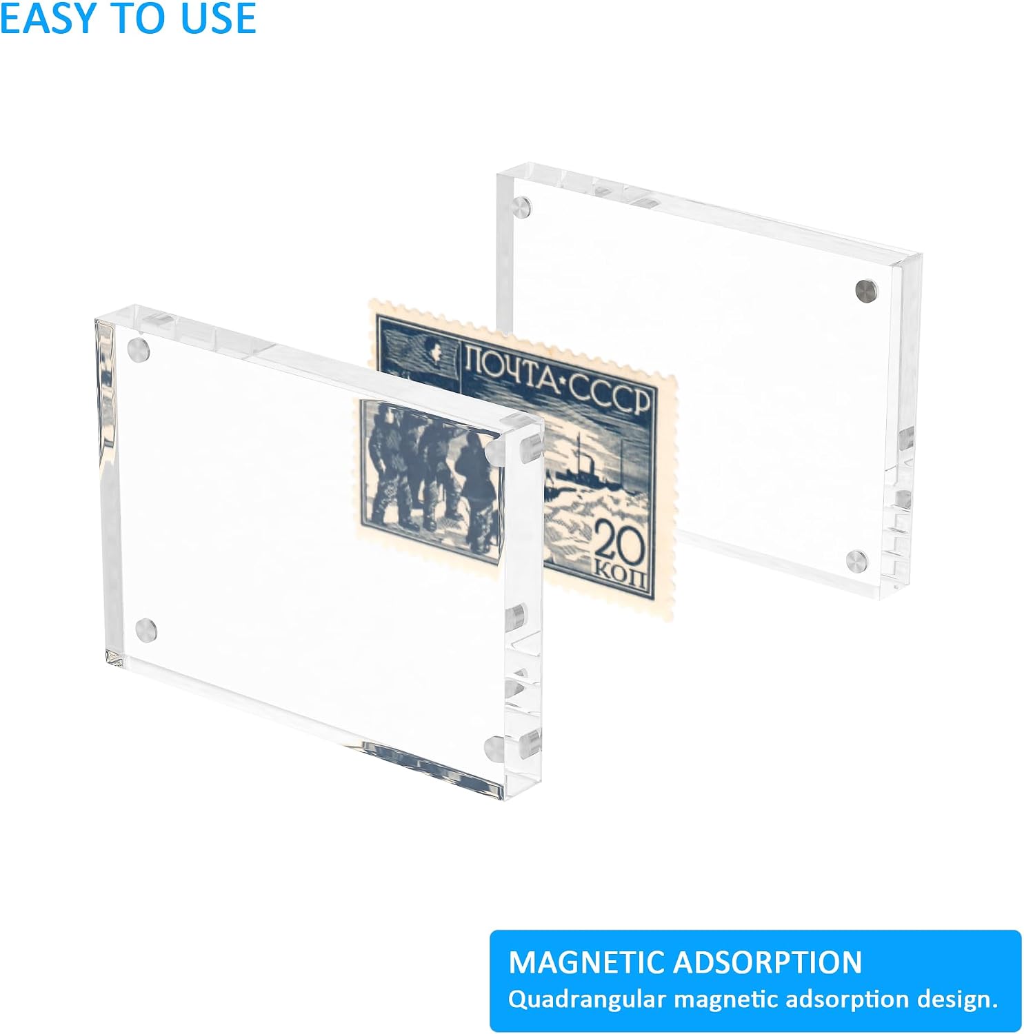 Acrylic Picture Frame / 2.5 x 3.5 / Clear / Set of 2