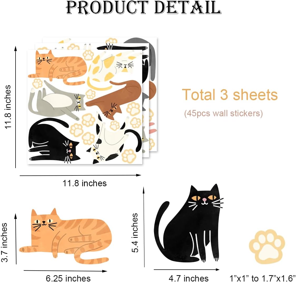 Paw Vinyl Wall Stickers / Cat