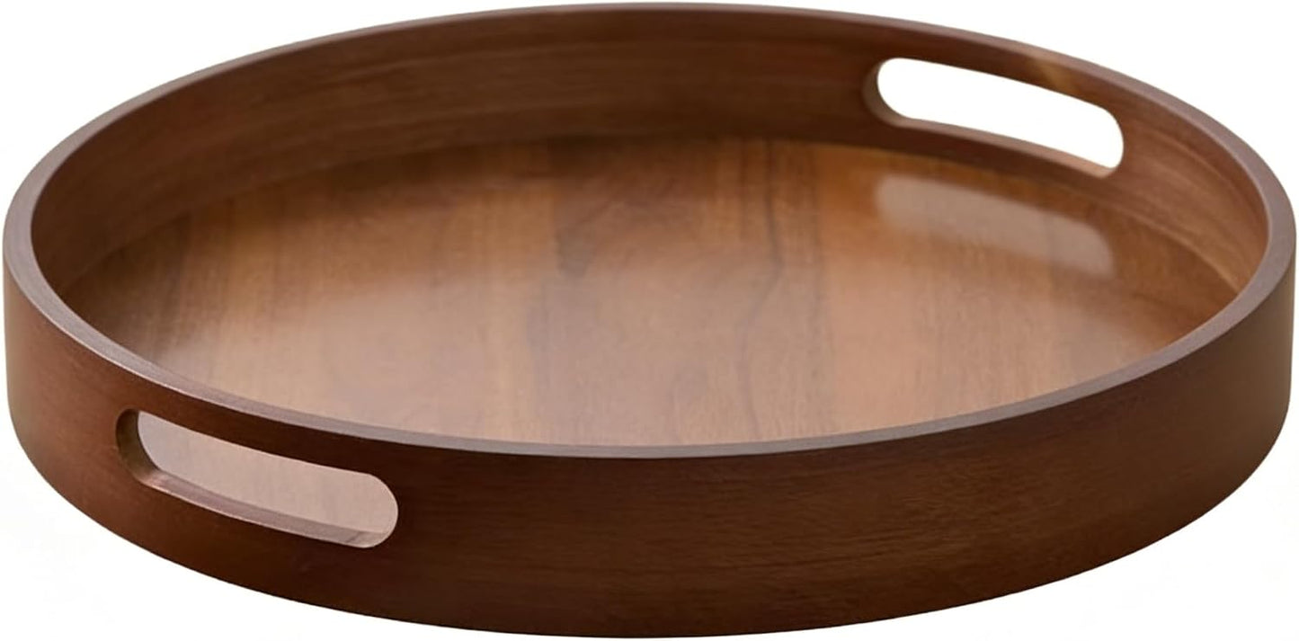 Rustic Wood Serving Tray / 11.8 Inch