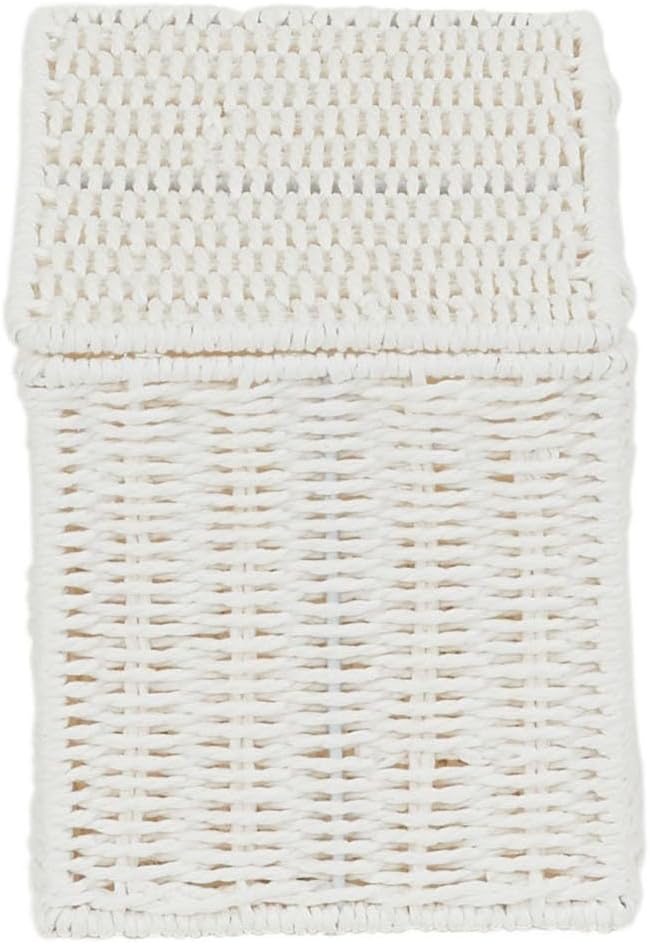 Wicker Basket / Multipurpose Storage Basket / White / Small