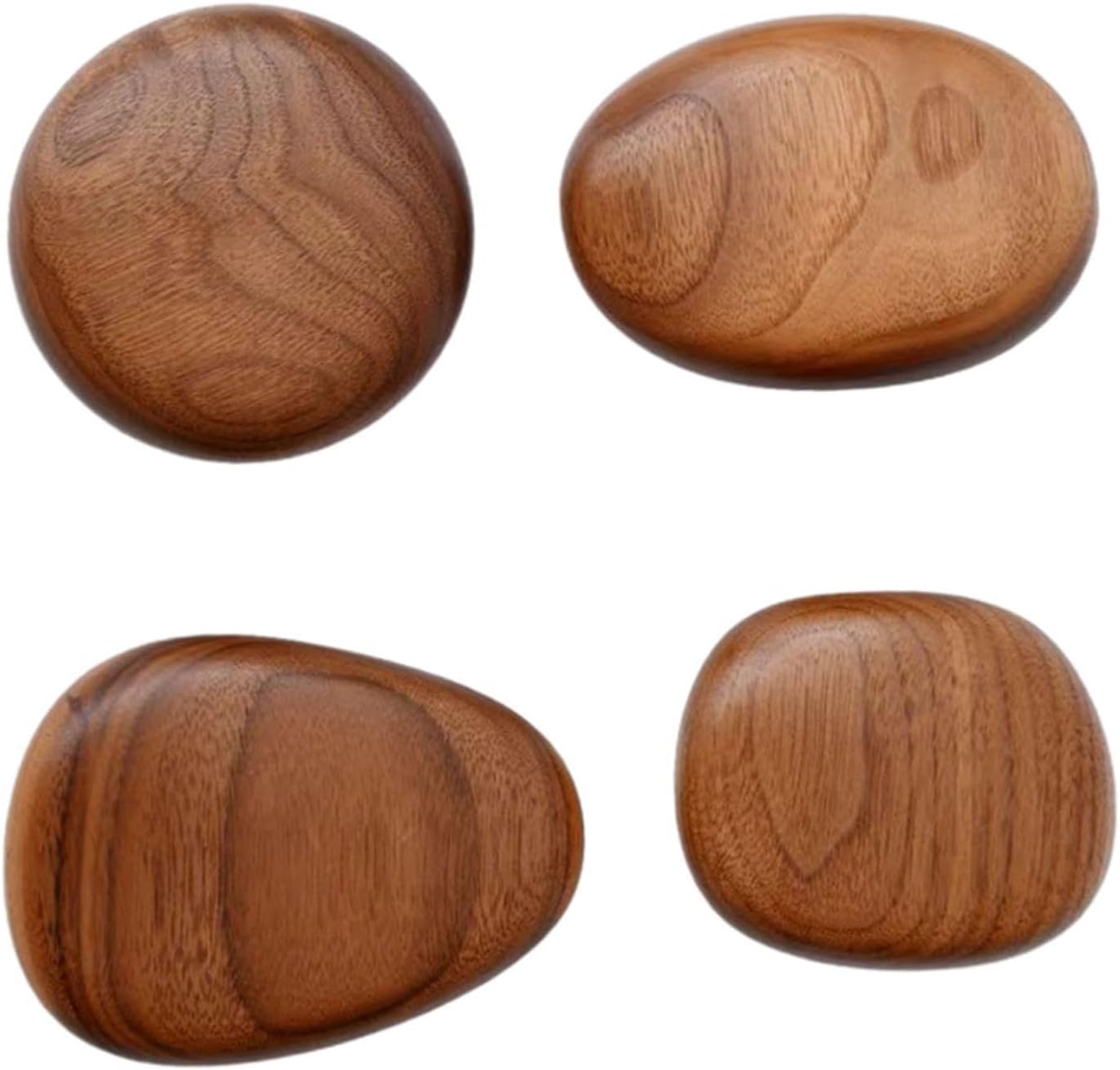 Wood Wall Mounted Coat Hooks Wooden Coat Hooks Coat Racks Wood Cabinet Knobs Wall Hooks / Set of 4