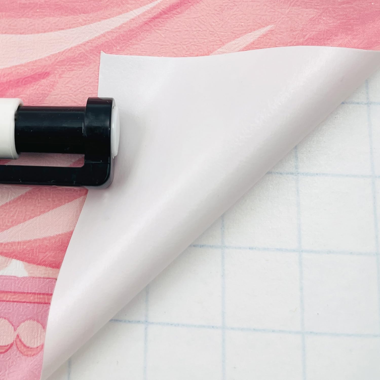 Yifely Bowknot Wallpaper Border Peel & Stick Wall Covering Kitchen Bathroom Bedroom Tiles / Pink