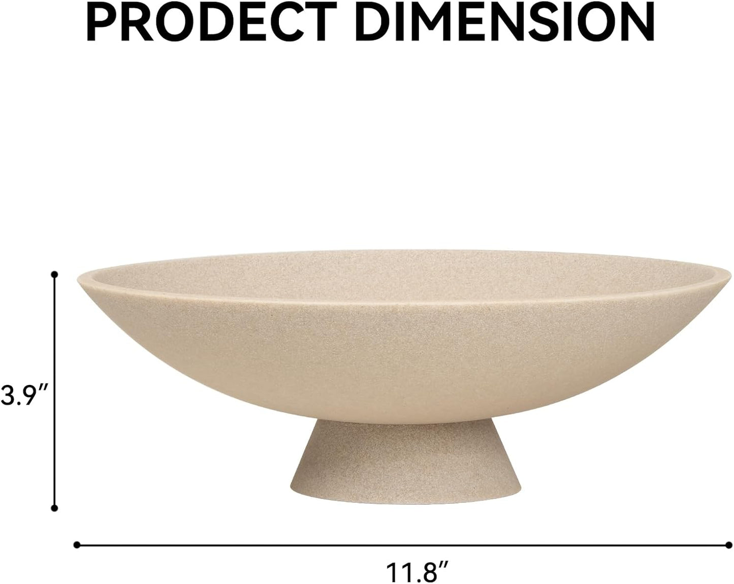 Modern Decorative Fruit Bowl / Beige