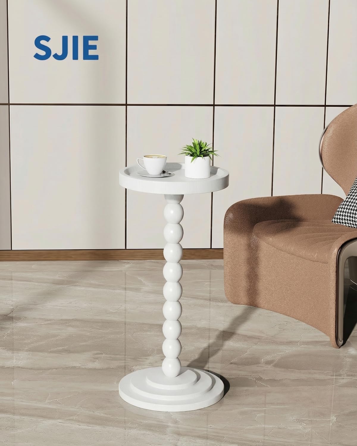 Solid Wood Base for Living / White