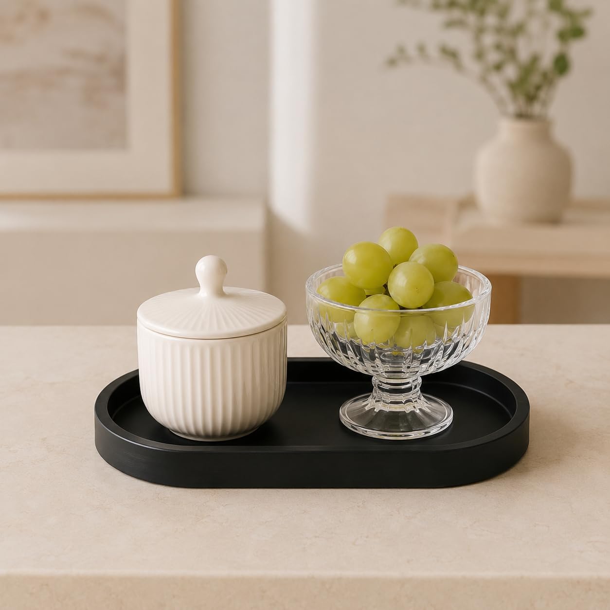 Soap Tray / Vanity Tray / 10.1 x 5 x 1 / Black