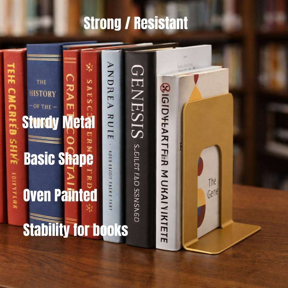 Modern Book Ends / Gold