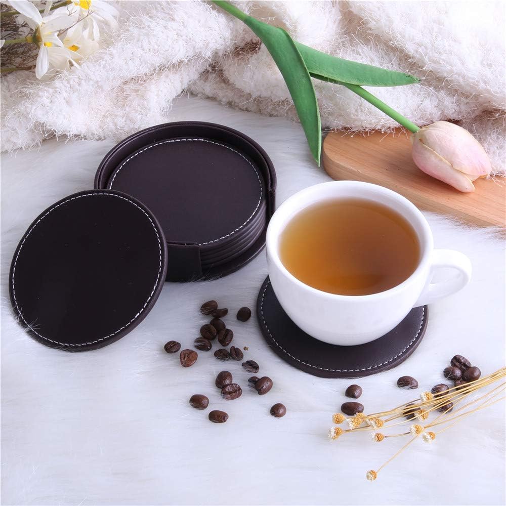 Holder / Coasters for Drinks / Brown / Set of 6
