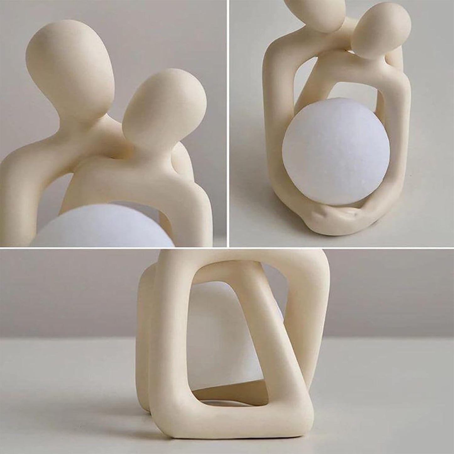 Modern Romantic Love Statue Figurine Hugging Couple Decoration Mini Couple Statue Abstract