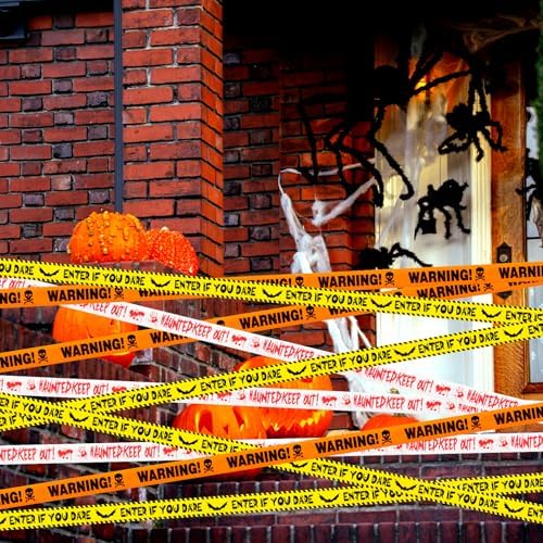 Halloween Decorations, 3inx90ft Caution Tape for Indoor and Outdoor(3 Pcs)