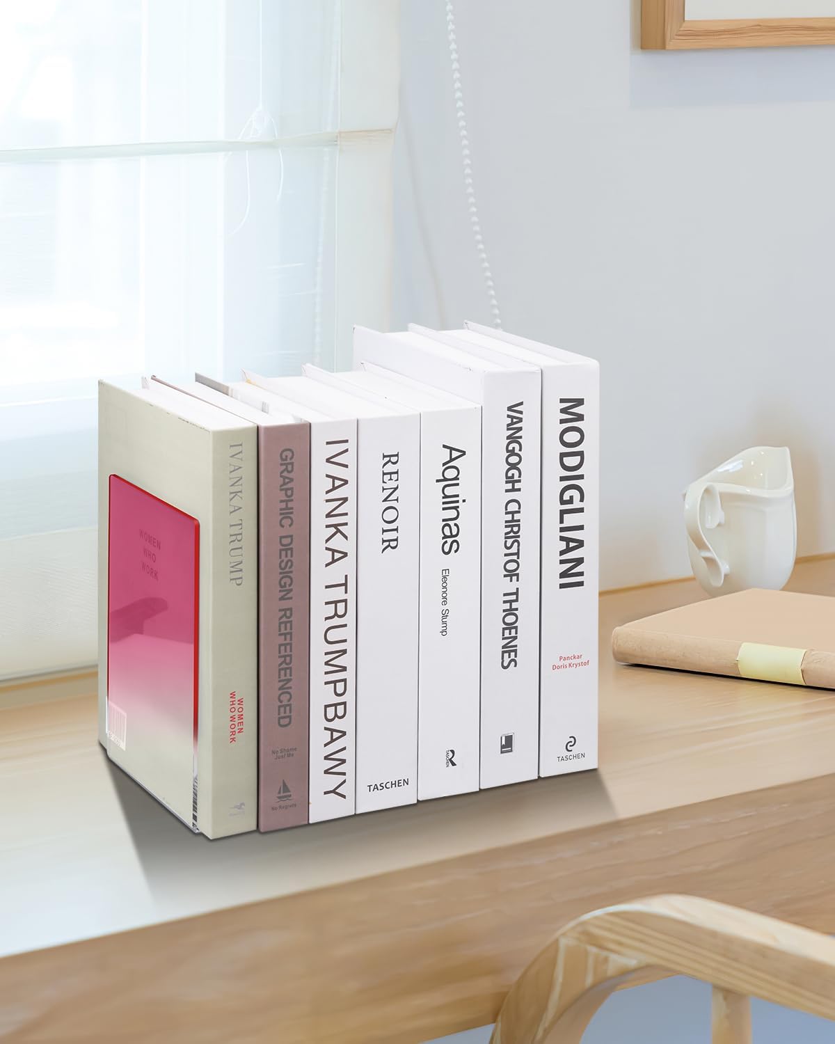 Acrylic Bookends / Book Ends / Pink