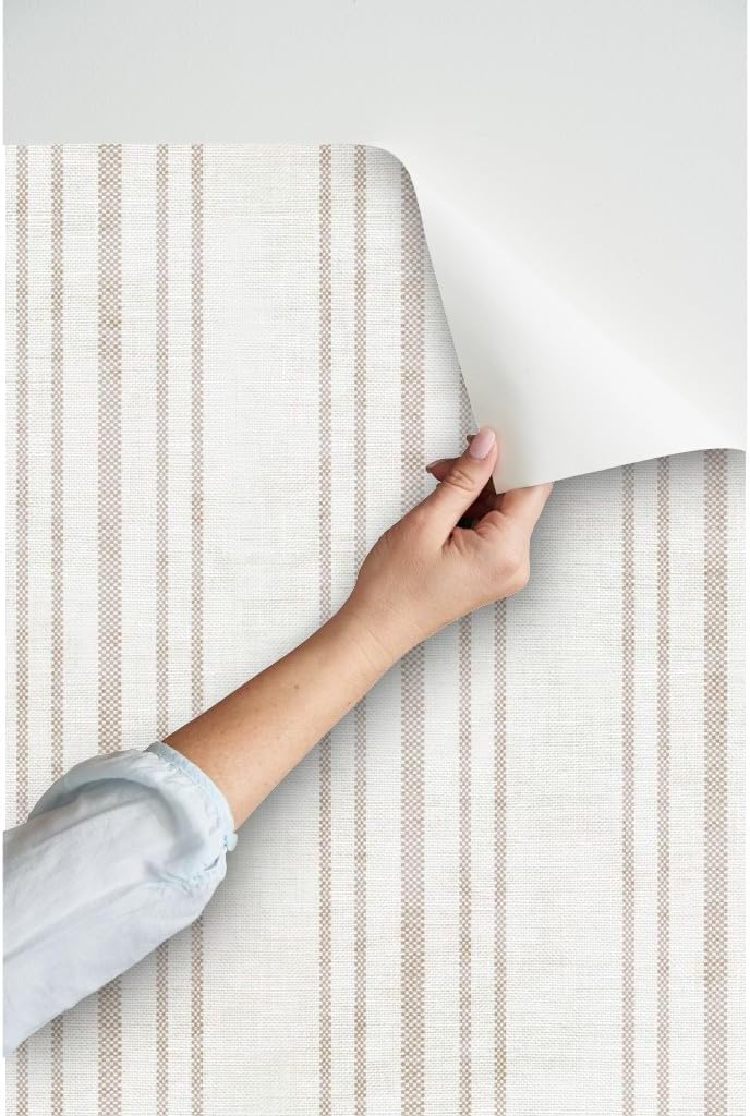 Peel & Stick Wallpaper x / 24 x 144 / Roll / Beige