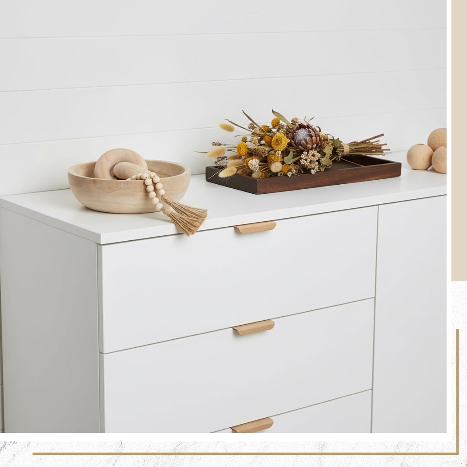 Farmhouse Wooden Decoration Set / White