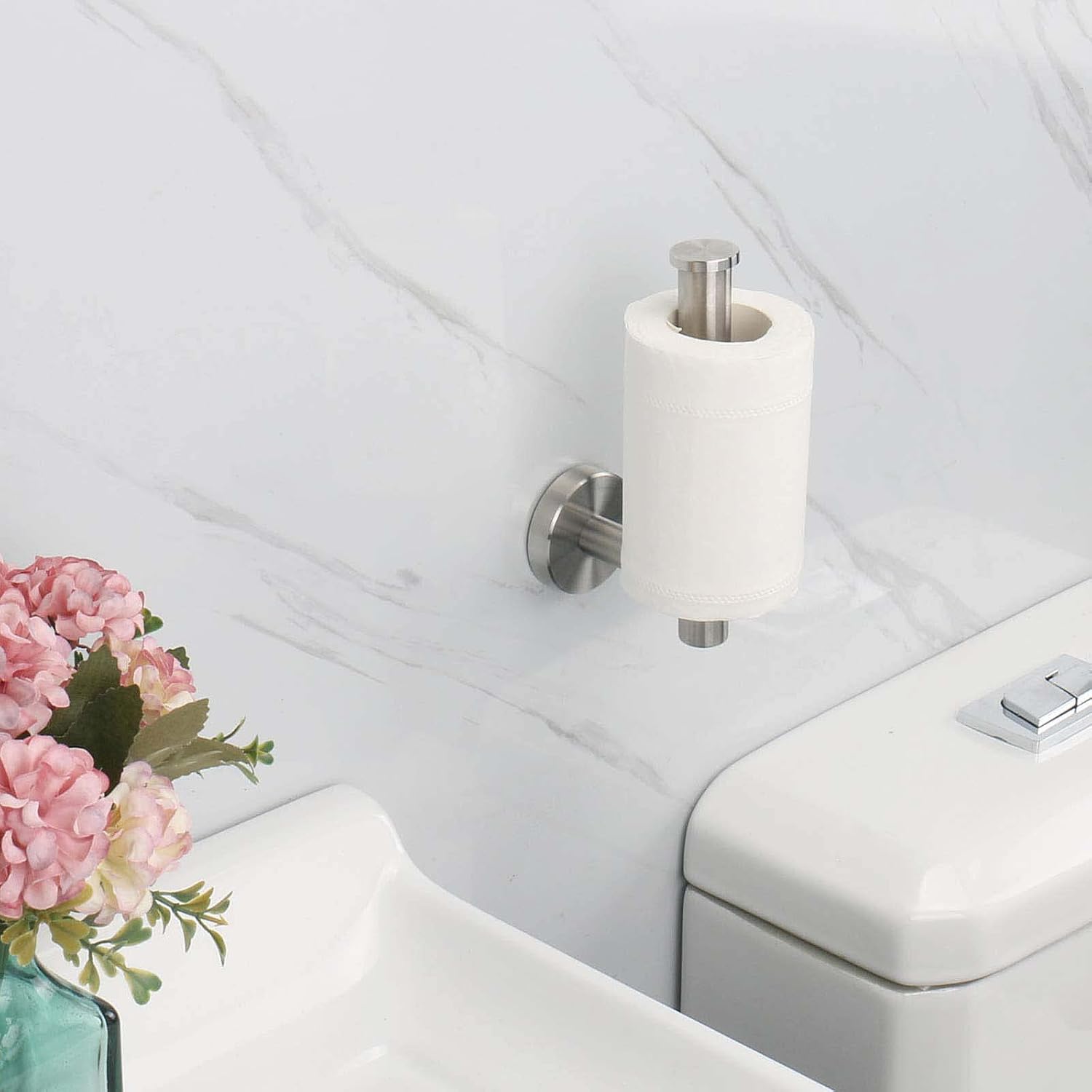 NearMoon Bathroom Toilet Paper Holder, Premium SUS304 Stainless Steel Rustproof Wall Mounted Toilet Roll Holder for