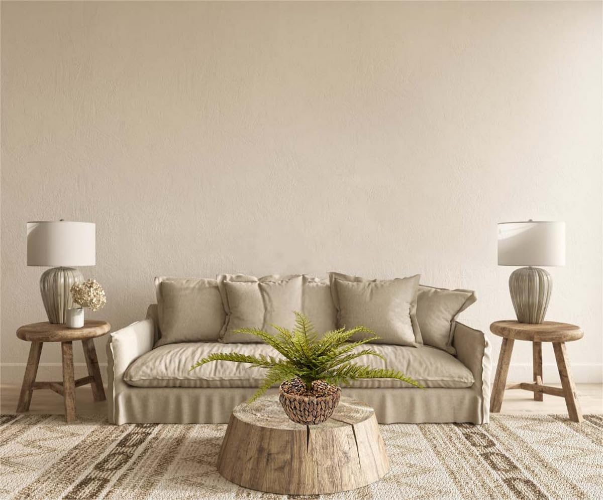13.8" Fake Plant Realistic Double Layer Leaves Artificial Greenery Indoor Plant in Handwoven / Ferns