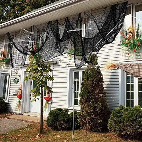 Halloween Black Creepy Cloth - Party Decorations Clearance - 29X72 Inch Spooky Fabric Cloth for Haunted House Party Outdoor Or Indoor