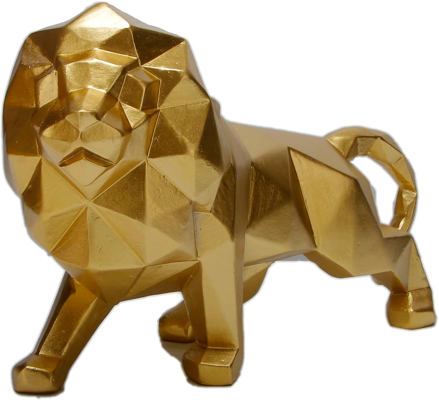 Resin Lion Figurines / Golden