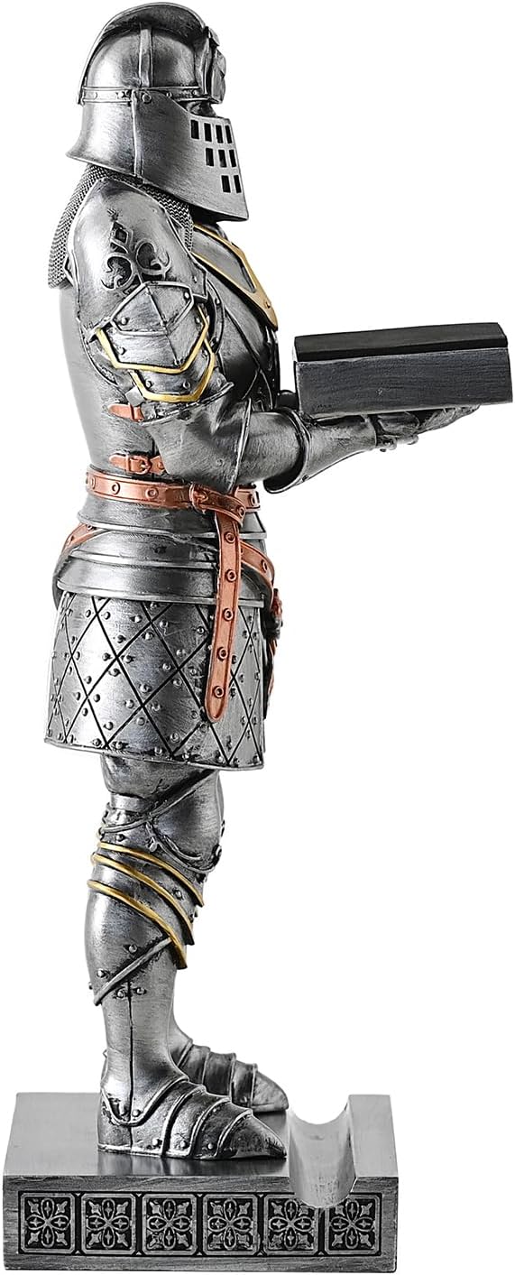 King's Guard Headphone Stand Watch Stand Jewelry Holder Tray Tower Iron | 12.20 Inch Resin Warrior Pen Holder Cell