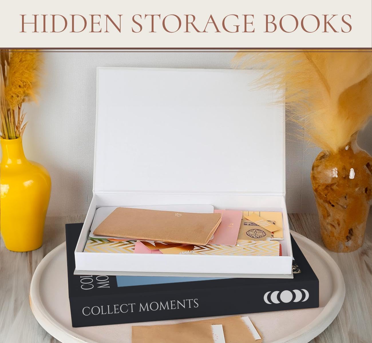 Faux Book Storage / Set of 3