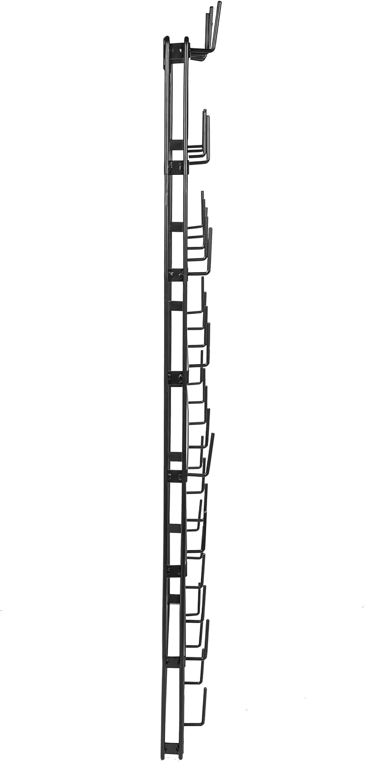 BIRDROCK HOME 36 Peg Coffee Mug Organizer Wall - 8 Tier Wall Mounted Coffee Mug Holder - Tea Cup Display Shelf Wall