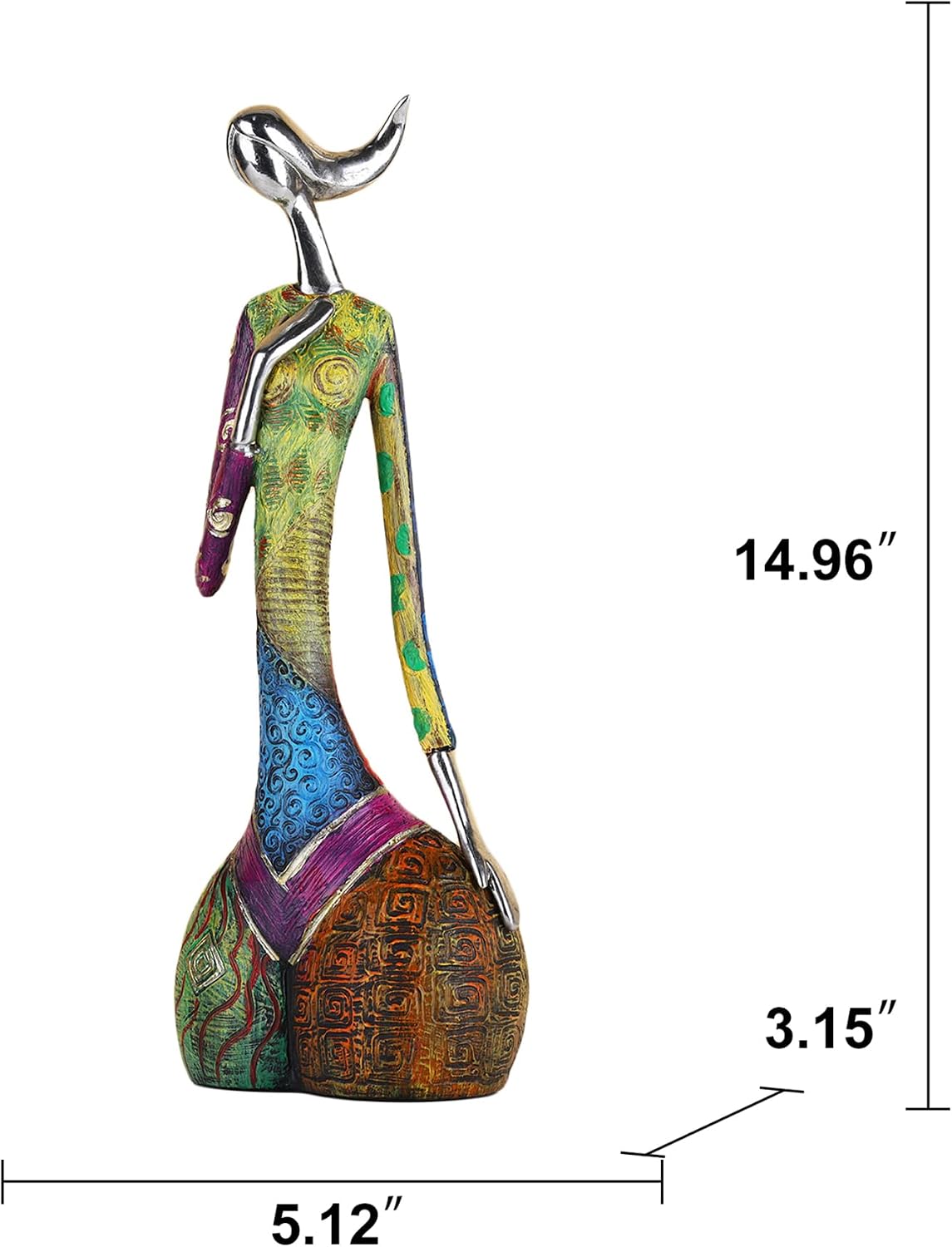 Colorful Abstract Women Figurines Sculptures Home Decor / Elegance
