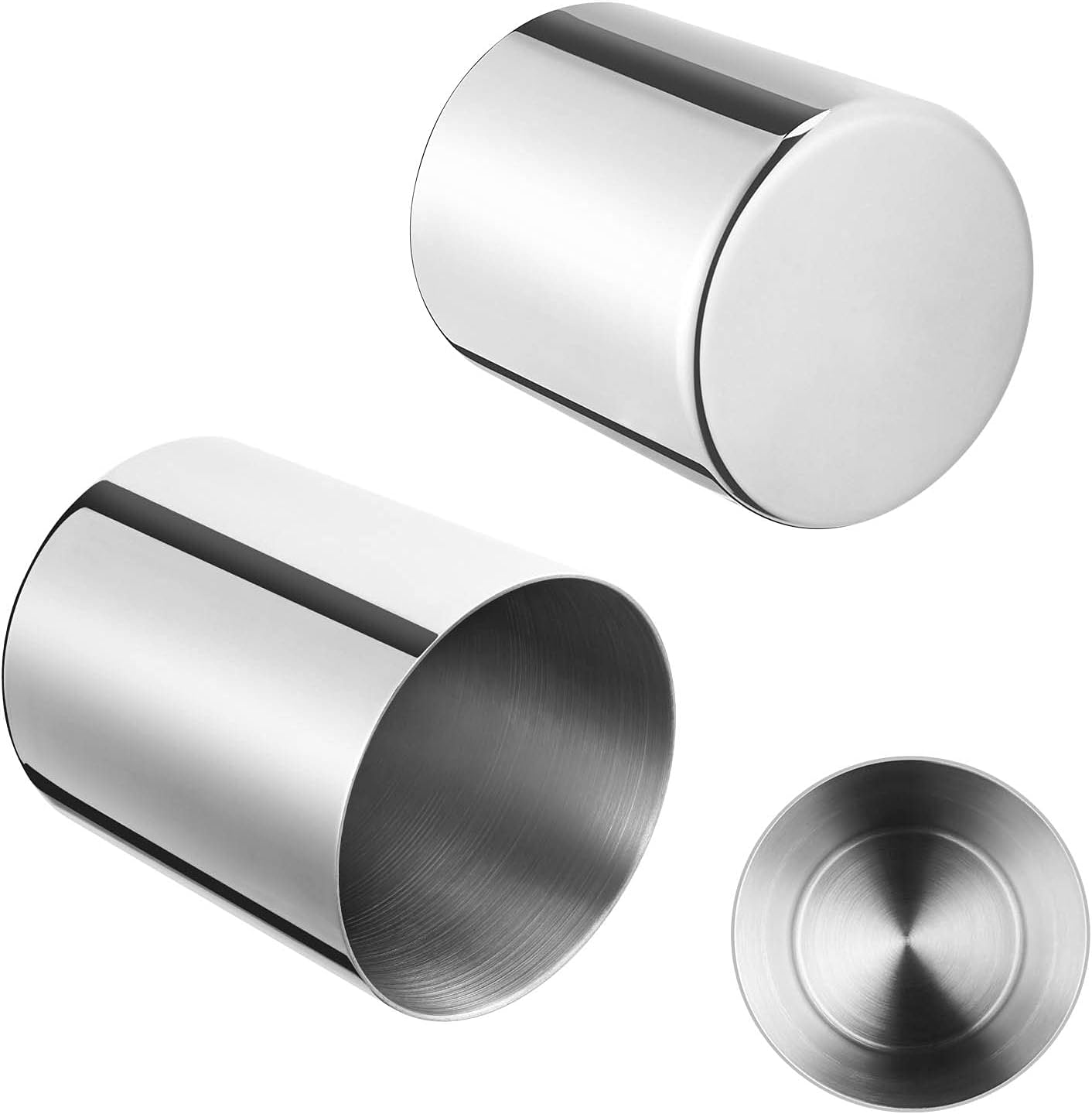 Minimalist Mini Metal Vase / Silver