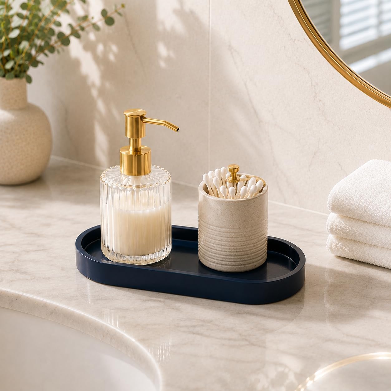 Soap Tray / Vanity Tray / 10.1 x 5 x 1 / Dark Blue