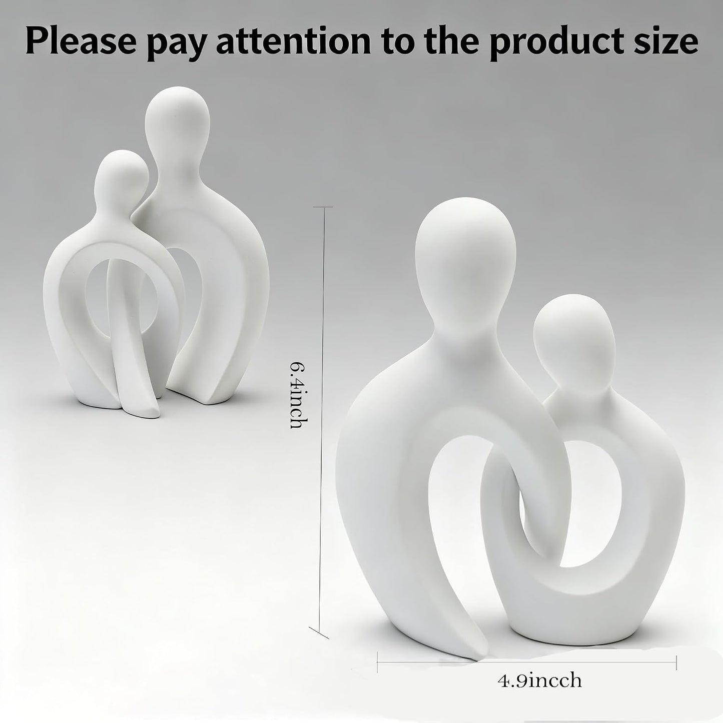 Modern Romantic Statue / 001-white