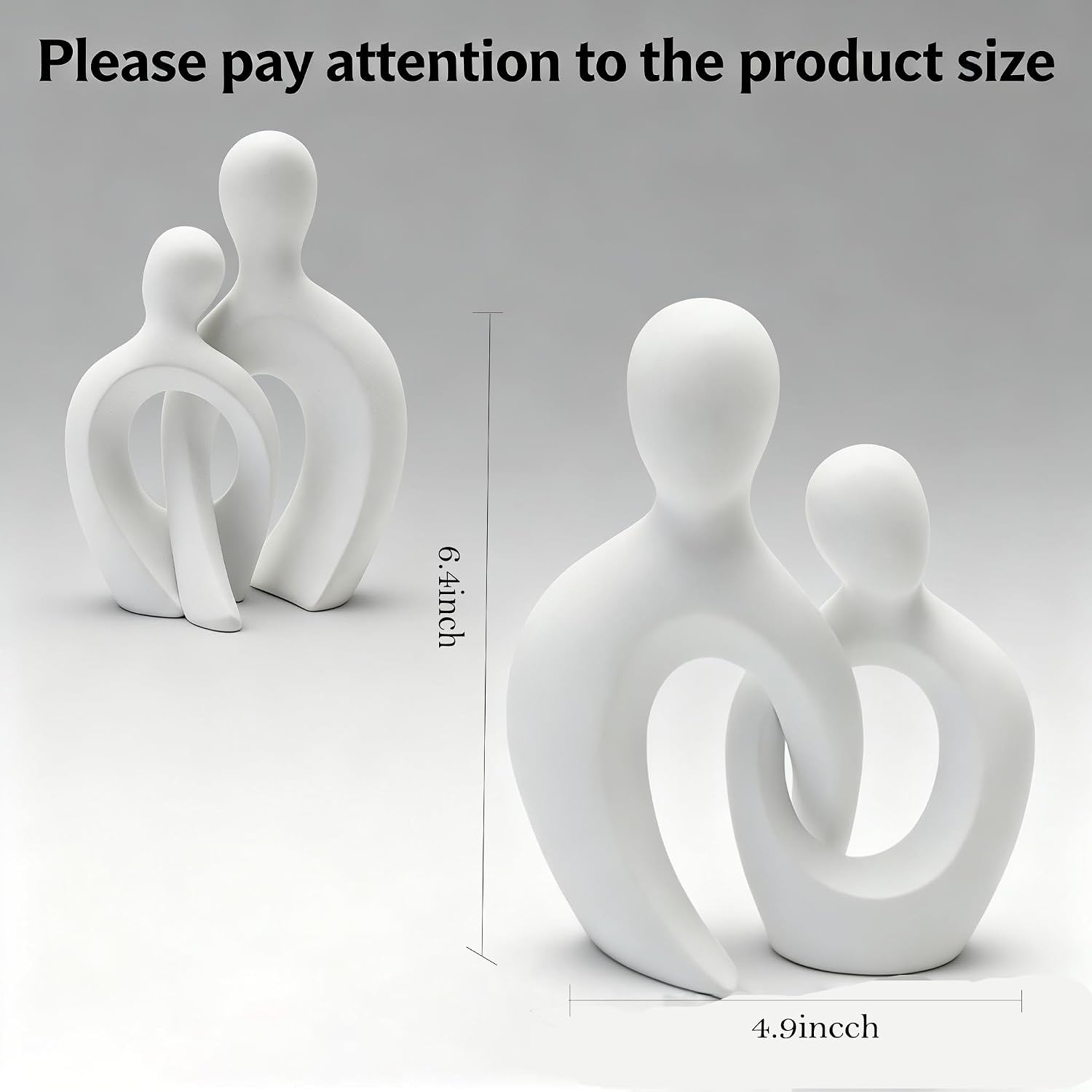 Modern Romantic Statue / 001-white