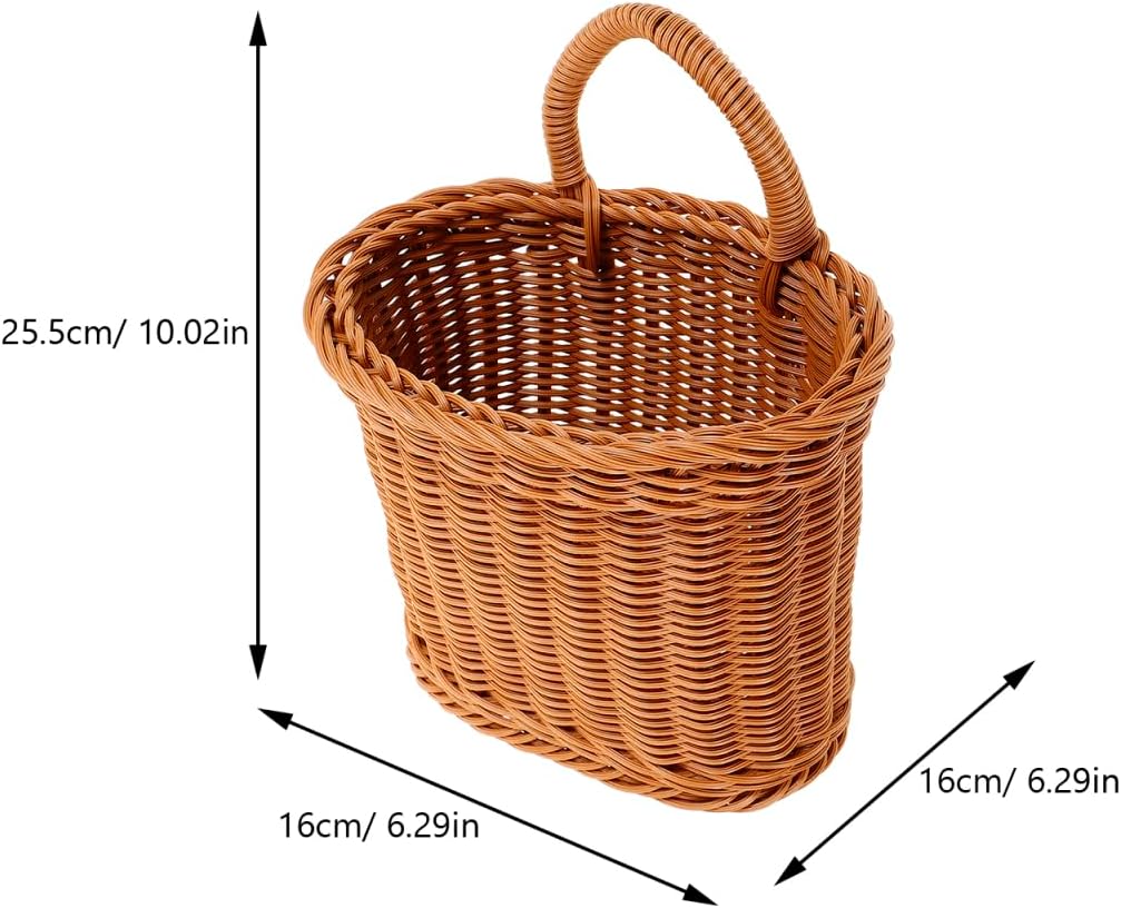 Woven Imitation Rattan Storage Basket
