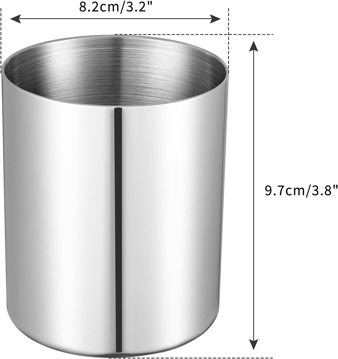 Minimalist Mini Metal Vase / Silver