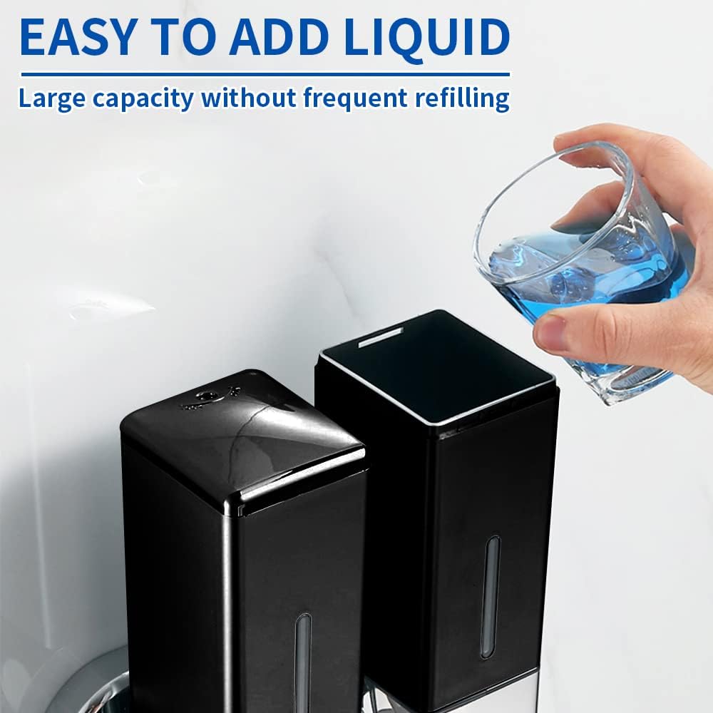 3 x 500ml per Cup Wall Mounted Manual Soap Dispenser for Home, Bath, Kitchen, Hotels, Restaurants. Shower and Lotion